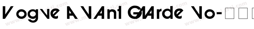 Vogue Avant Garde vo字体转换